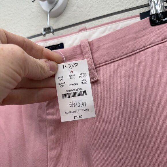 J Crew Factory Pink Slim Fit Stretch Flex Chino Pants H3167 Mens size 30x30 NEW - Picture 3 of 7